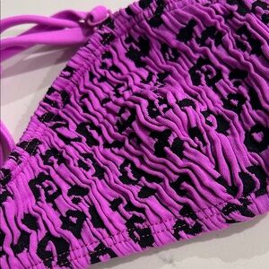 Good American Pink and Black Bikini